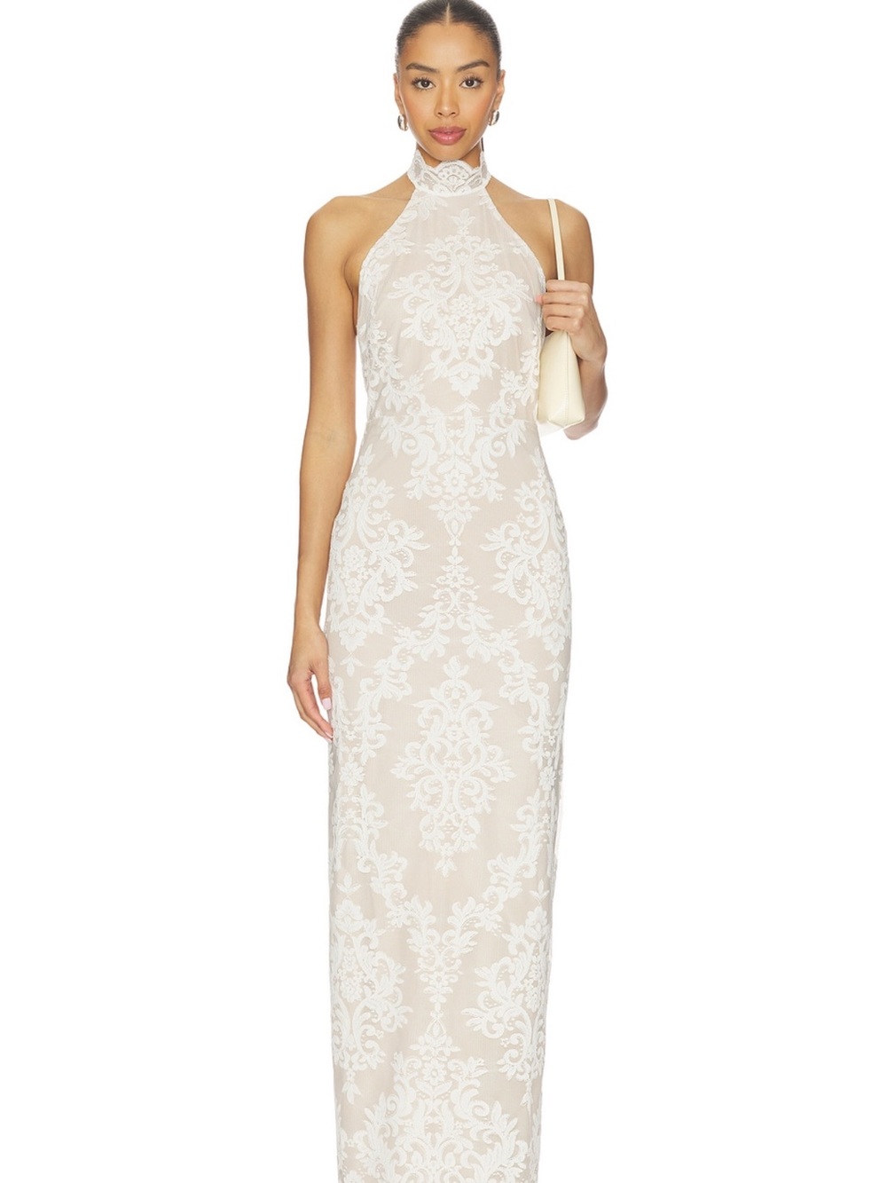 X Revolve Gini Gown in white